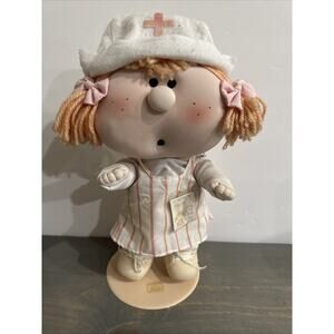 Vintage 1984 Bumpkin Bunkies 12" Bootsy Doll By Fabrizio w/tag And Stand